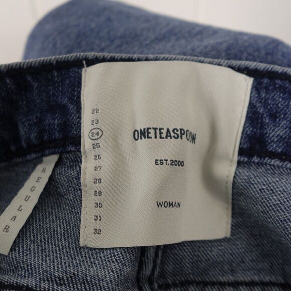 One Teaspoon Womens Oxford Awes Bagg Jeans Distressed Size 24 - Picture 10 of 11